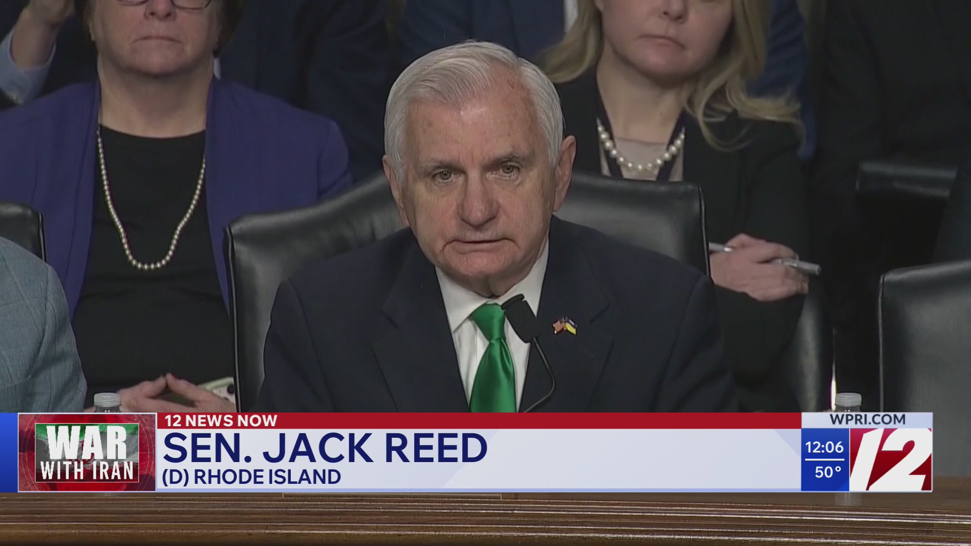 Senator Jack Reed on Capitol Hill on the Iran war