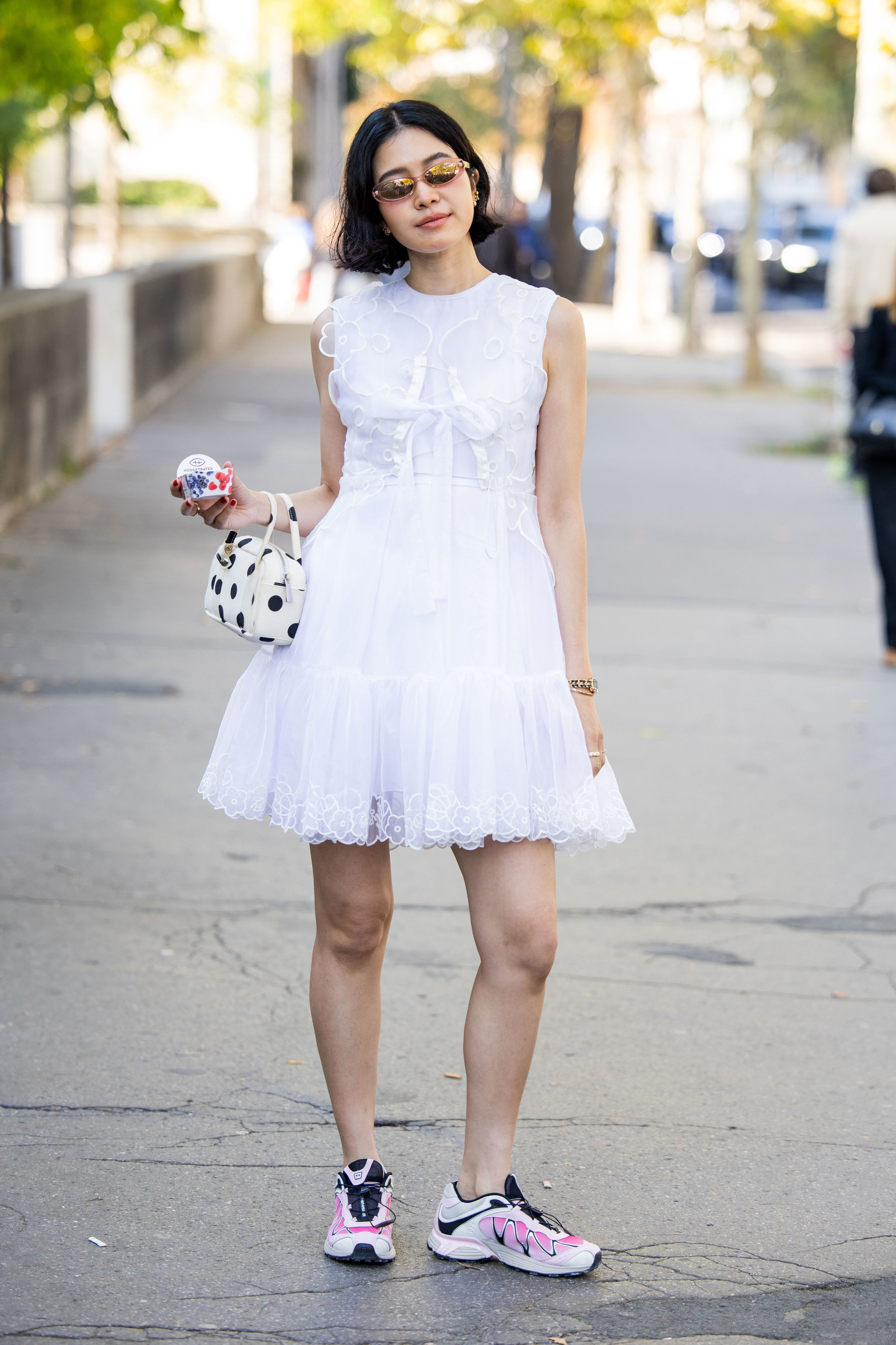 How to style sneakers with dresses without looking like you gave up