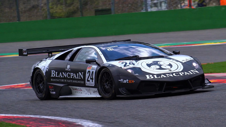 Lamborghini Murcielago GT1 roars with V12 power
