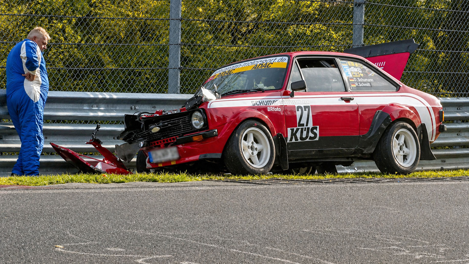 Driving a racing track in reverse creates unexpected dangerous situations