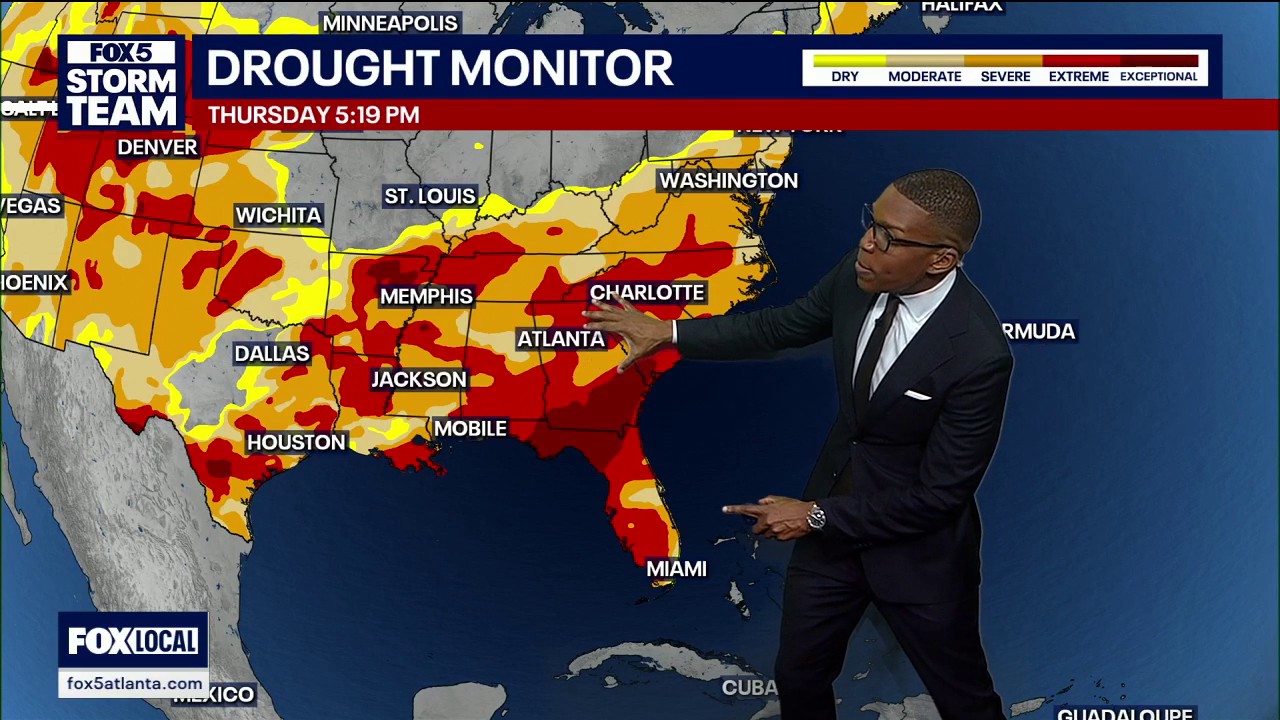Drought conditions cover 100 percent of Georgia