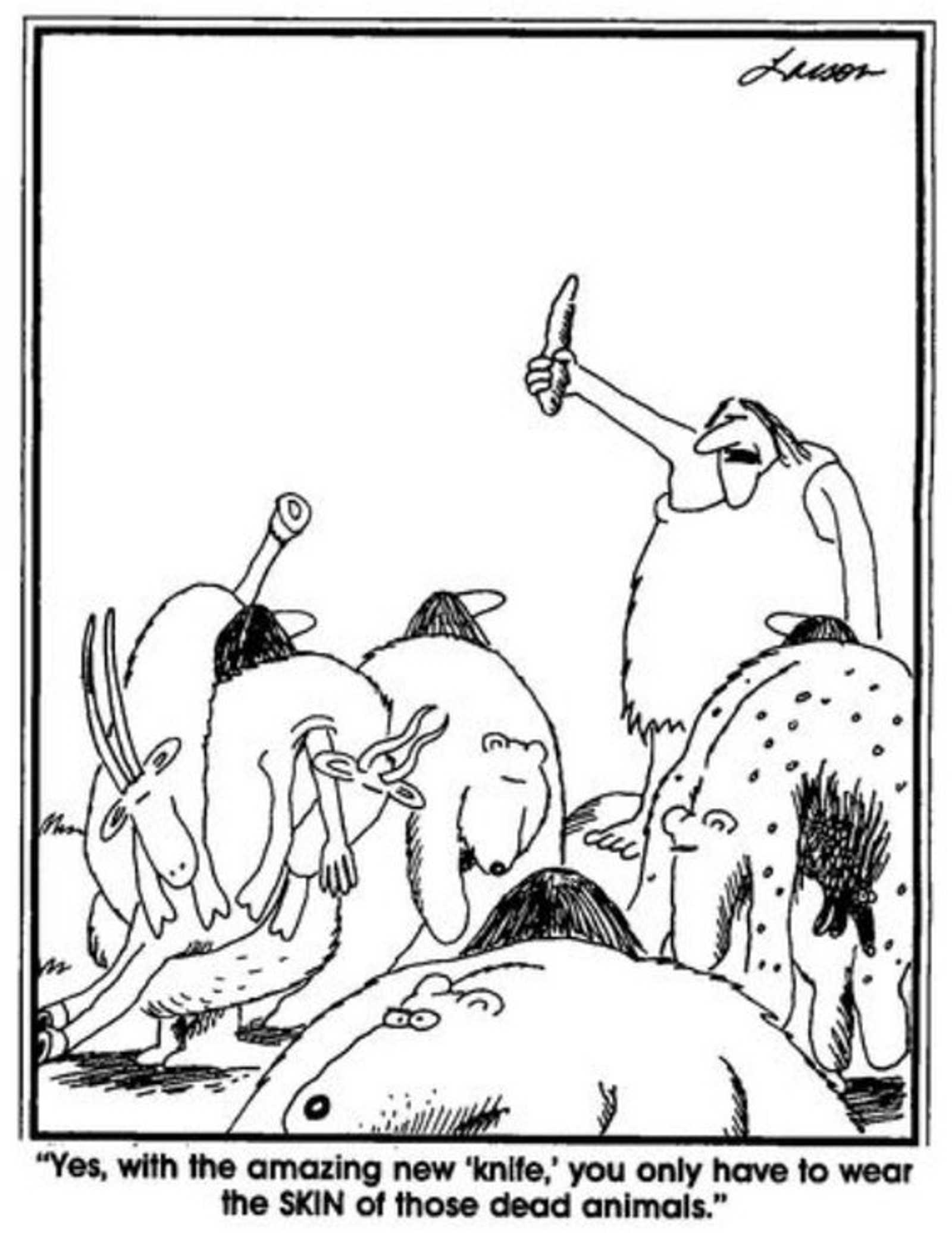 3 The Far Side Cavemen Knife
