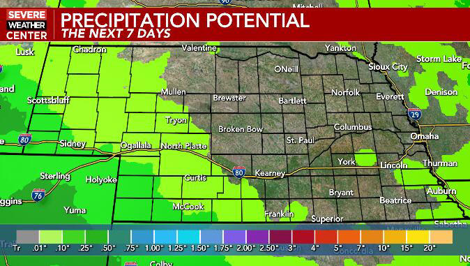 Warm weekend ahead before midweek storm chances return