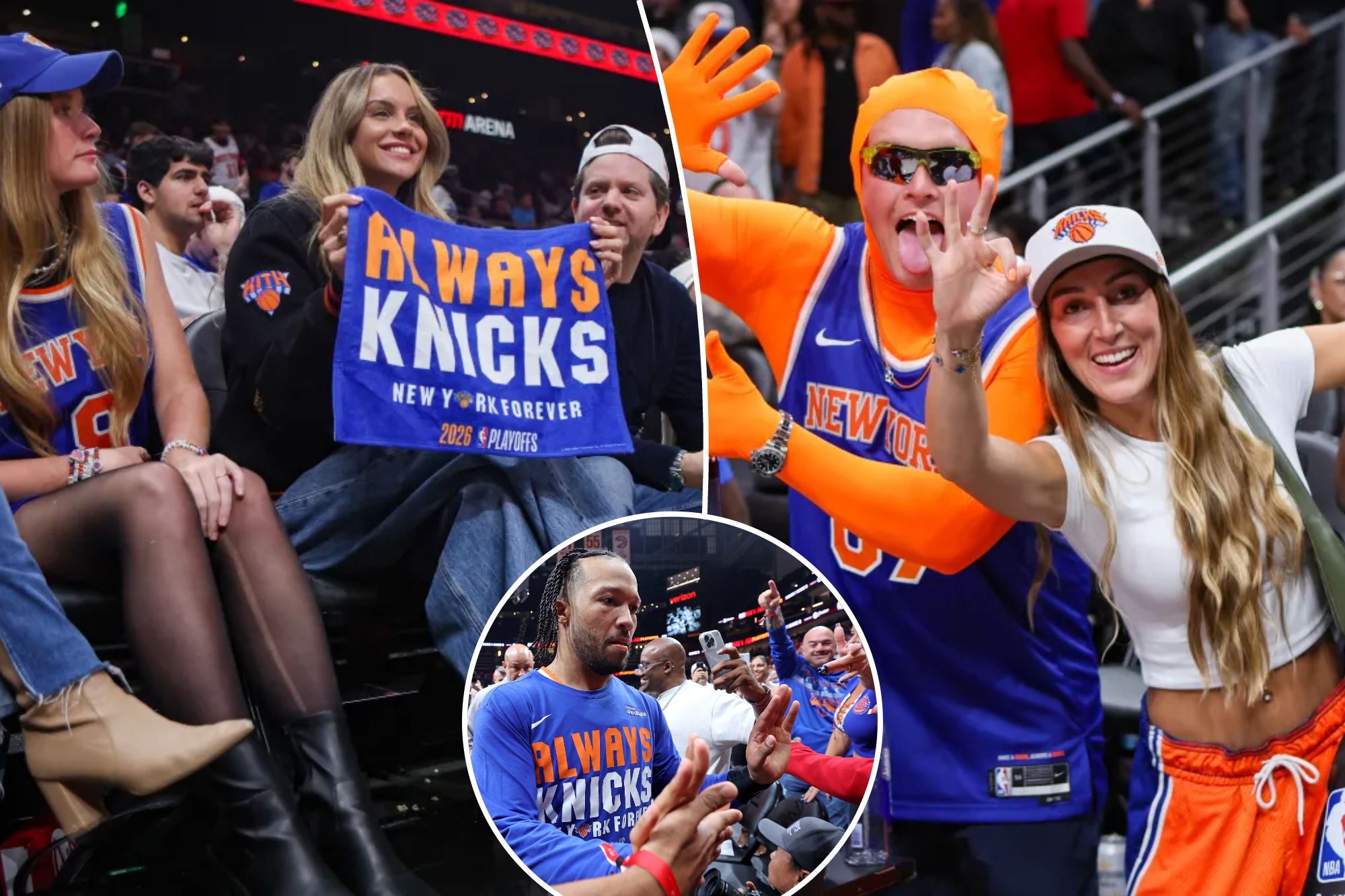 Knicks fans celebrate series-clinching win in style — in Atlanta and ...