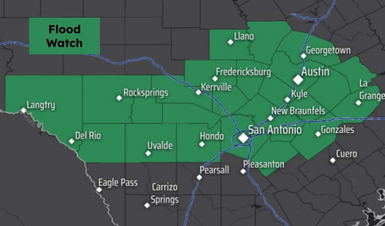 Flood watch issued in South Texas through Friday: Here's how much rain ...