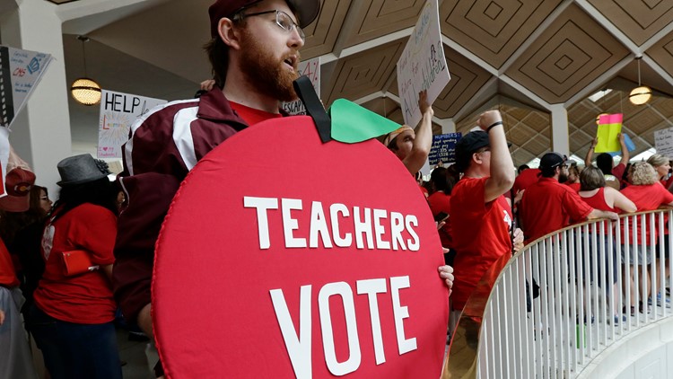Thousands of NC teachers march for better pay, increased funding at ...