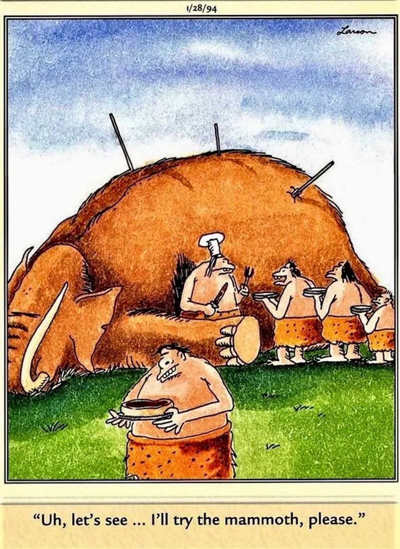 1 The Far Side Cavemen Buffet