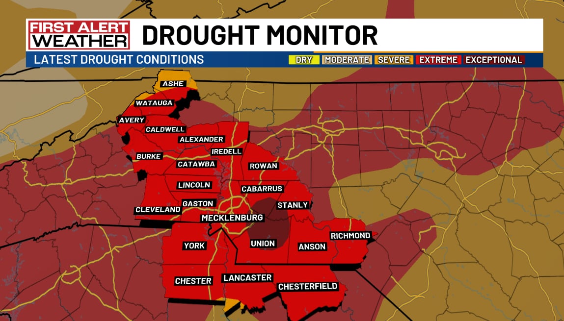 Drought worsens across Charlotte region: exceptional drought declared ...