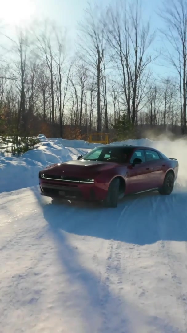 2026 Dodge performance vehicle winter action highlights - driving video
