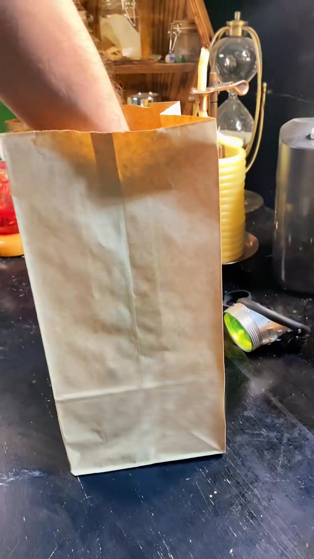 The Molinaro Snake Lab tries a paper bag trick