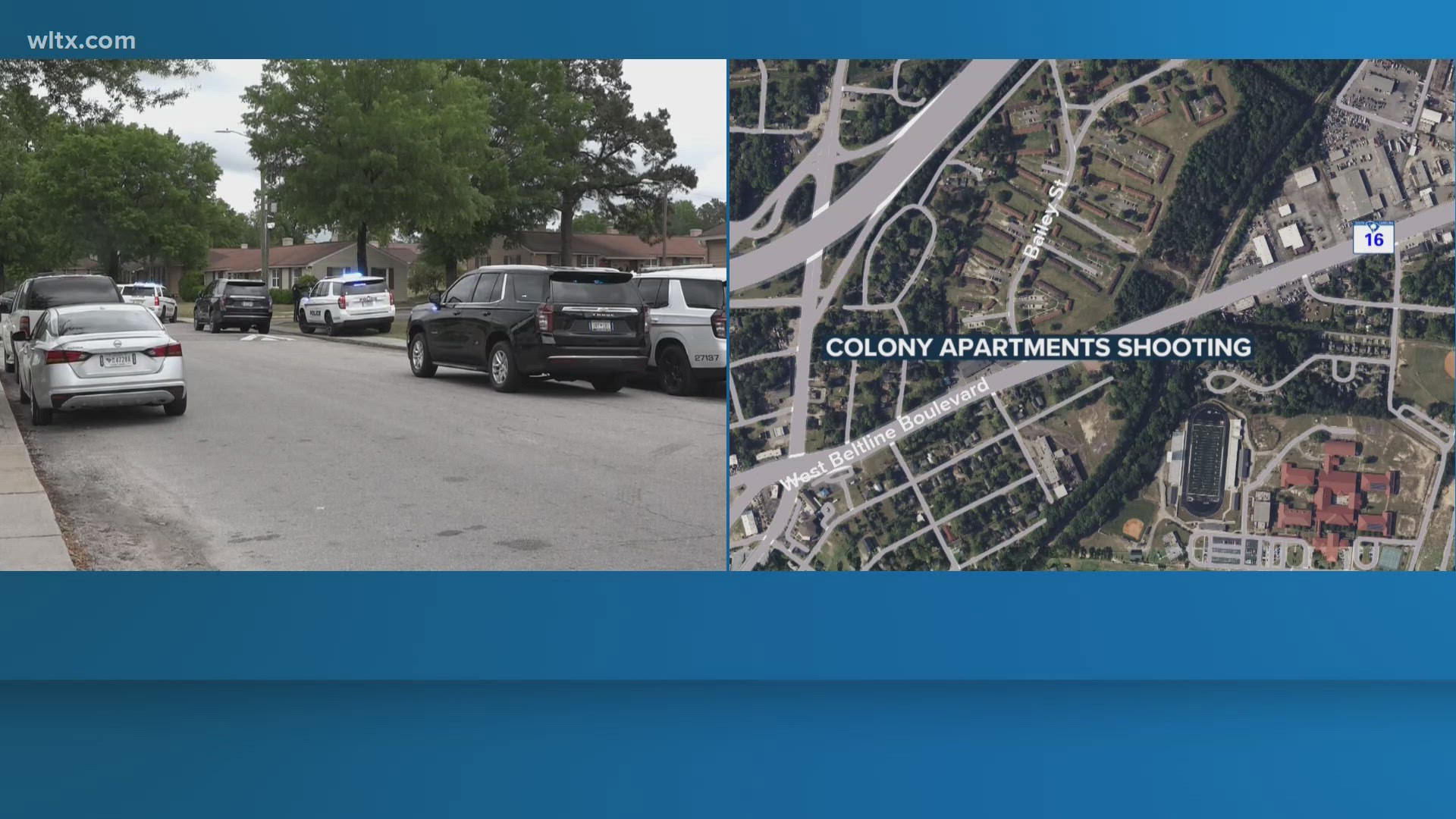 Two shot at Colony Apartments, say police
