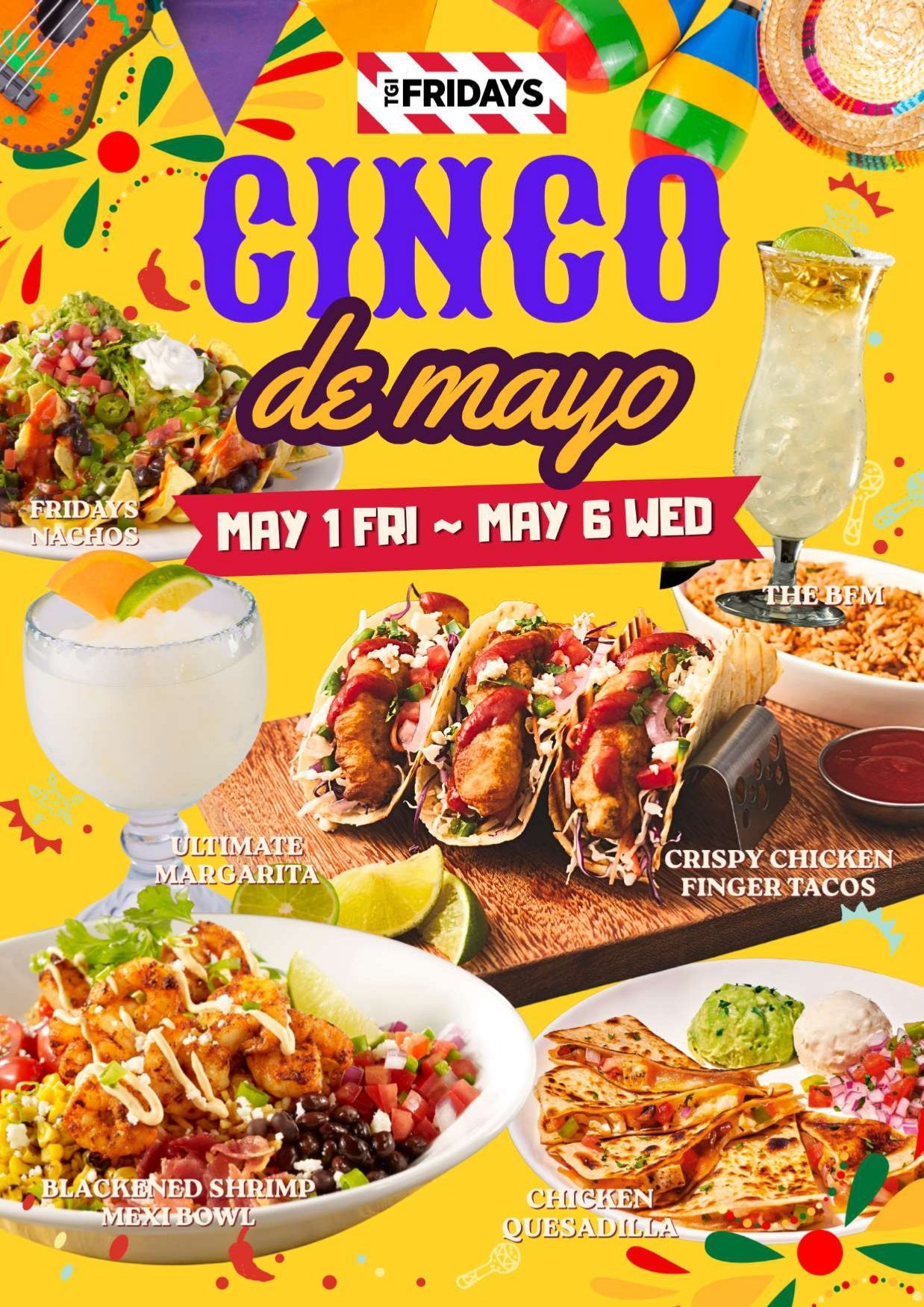GWは陽気なメキシカン・パーティ！カラフルな店内演出＆絶品タコス、テキーラで“海外旅行気分”を爆食体験！5/1から祝祭「シンコ・デ・マヨ」開催