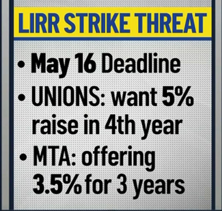 Long Island Rail Road could see its first strike in three decades