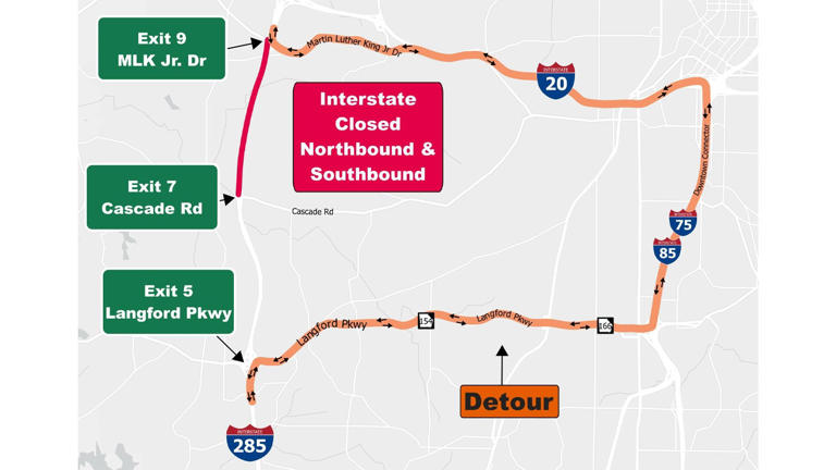 Atlanta traffic: I-285 construction postponed due to weather