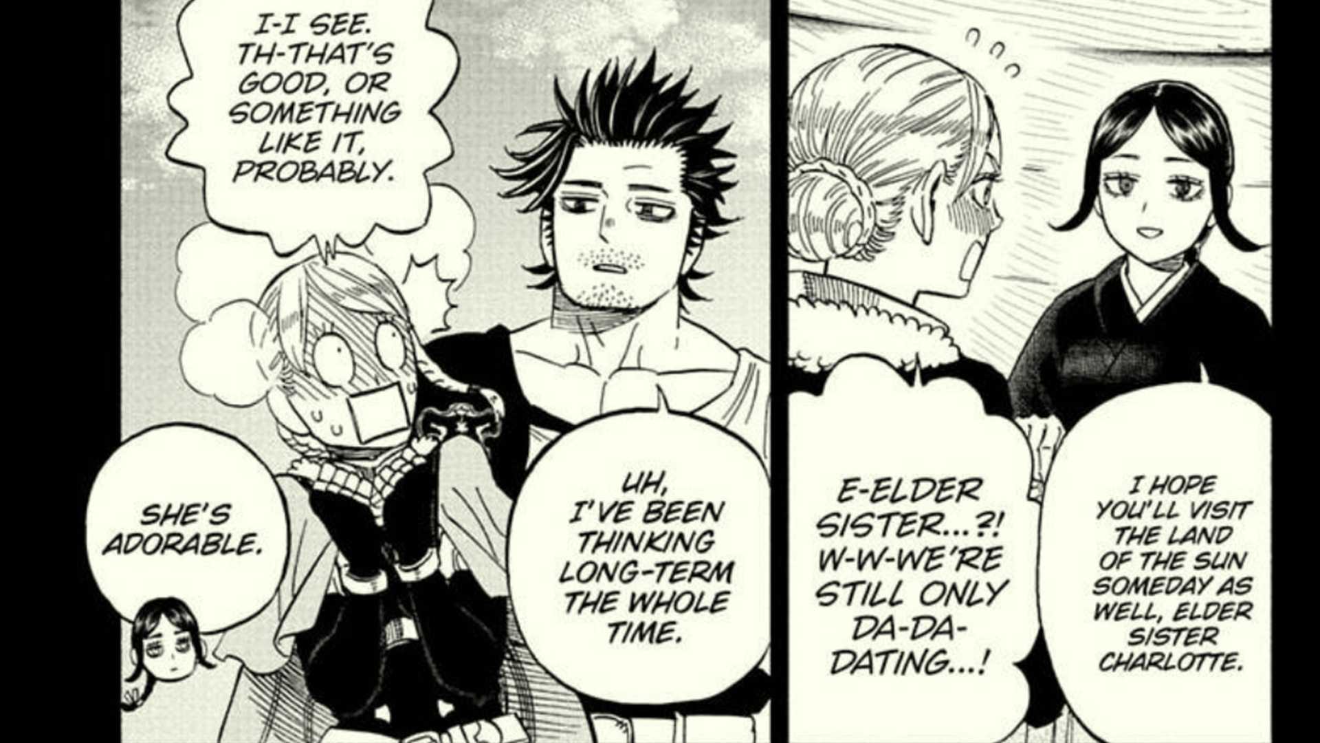 Yami and Charlotte in Black Clover chapter 392