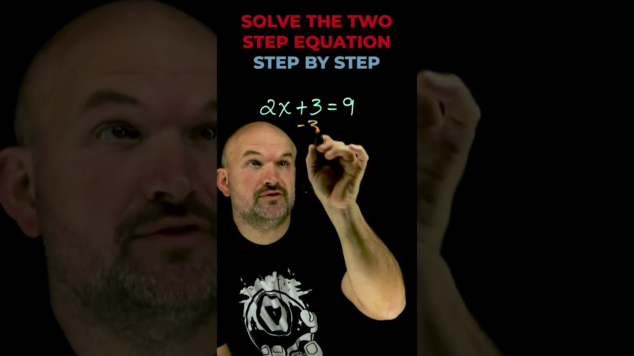 Solve the two step equation step by step
