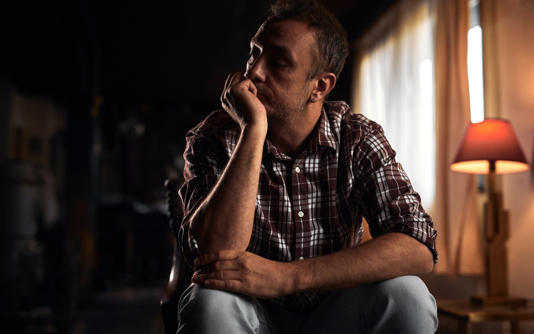 Man suffering from depression