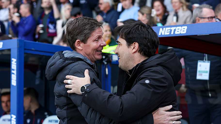 Both Oliver Glasner (left) and Andoni Iraola (right) are leaving their posts this summer, | Robin Jones/AFC Bournemouth/AFC Bournemouth/Getty Images