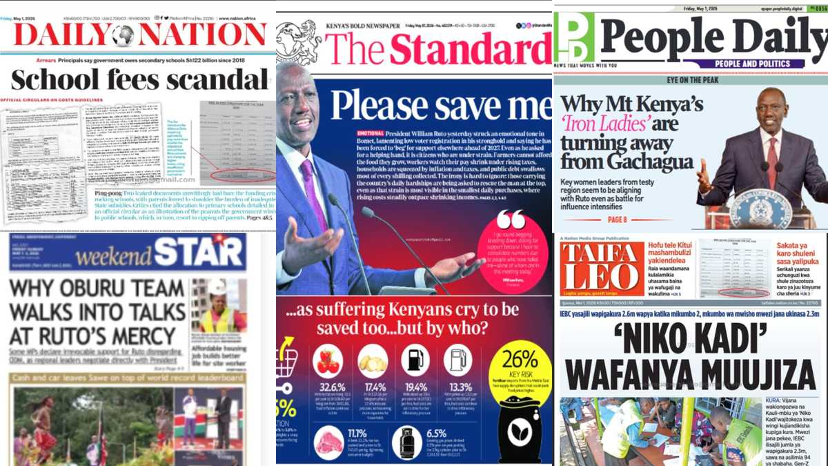 Kenyan newspapers review: Sifuna warns Ruto will be re-elected if ...