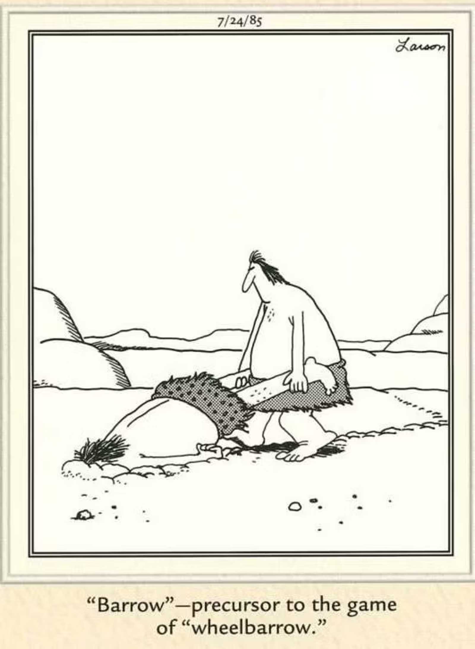 4 The Far Side Cavemen Barrow