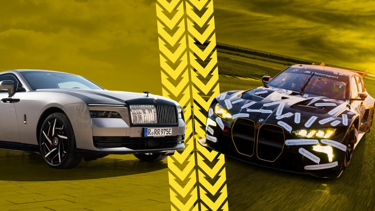 BMW M3 Touring 24H and Rolls-Royce Spectre racing chaos vs silent luxury