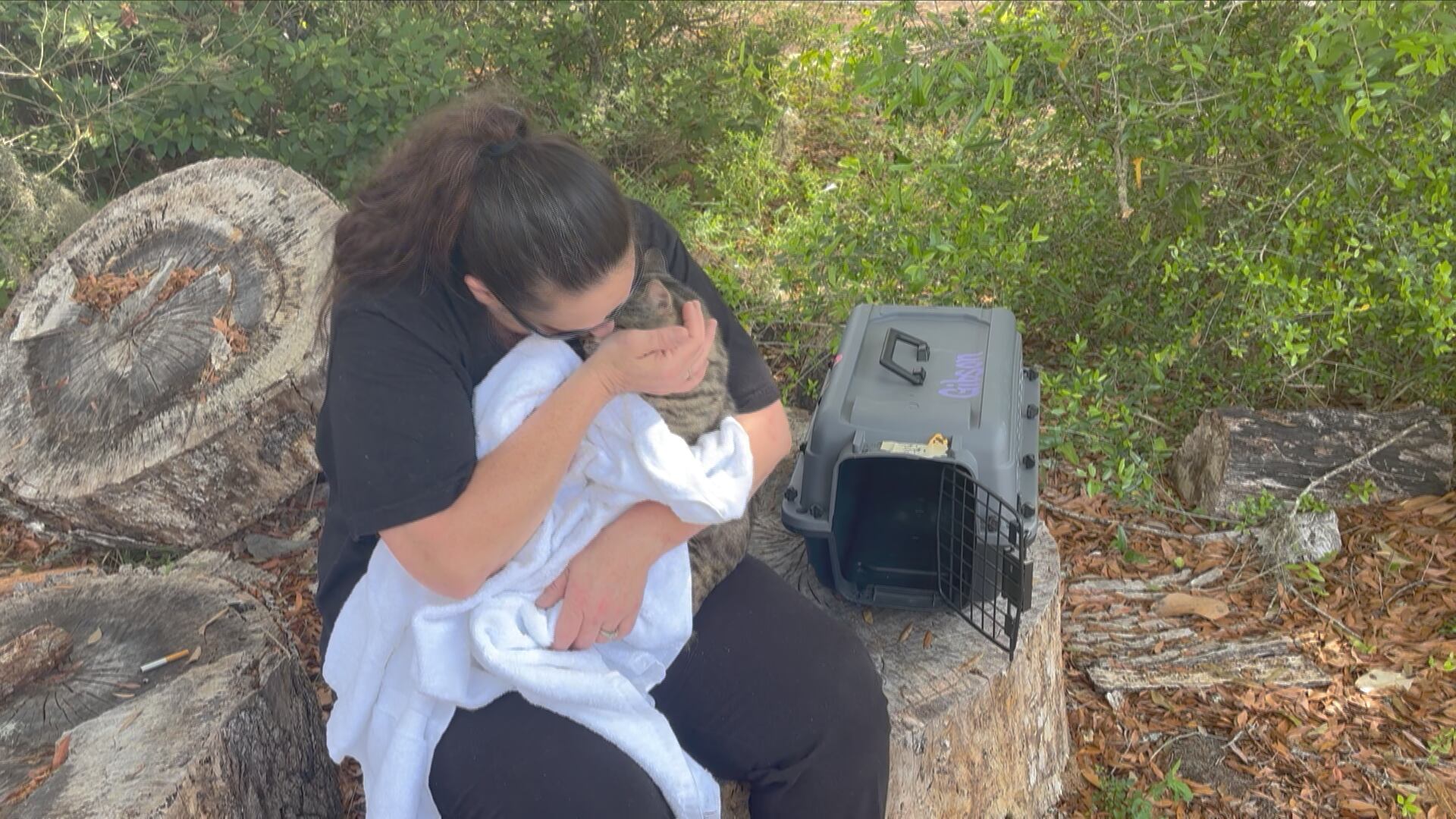 Couple reunited with pets after devastating house fire