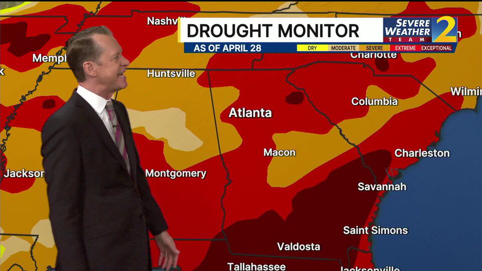 Latest drought monitor shows much of state in severe drought