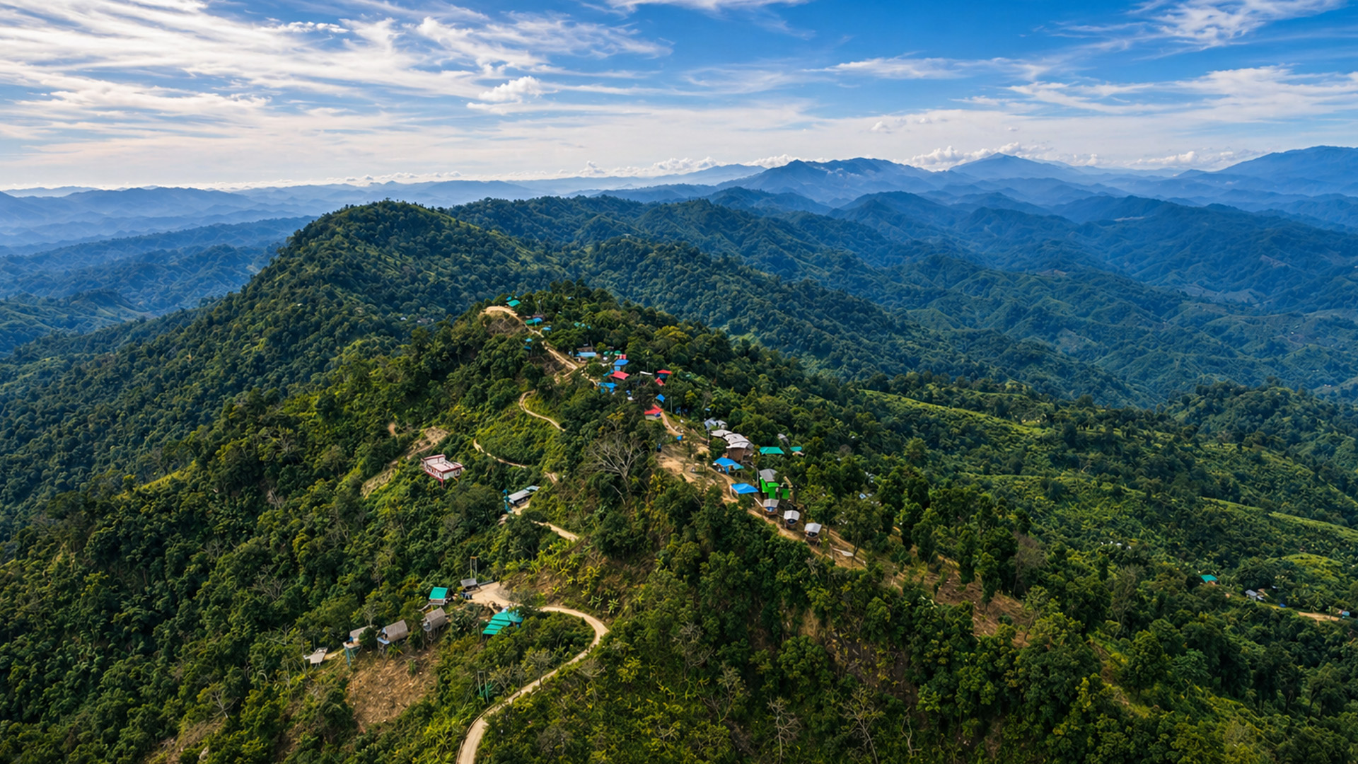What makes this mountain settlement possible?