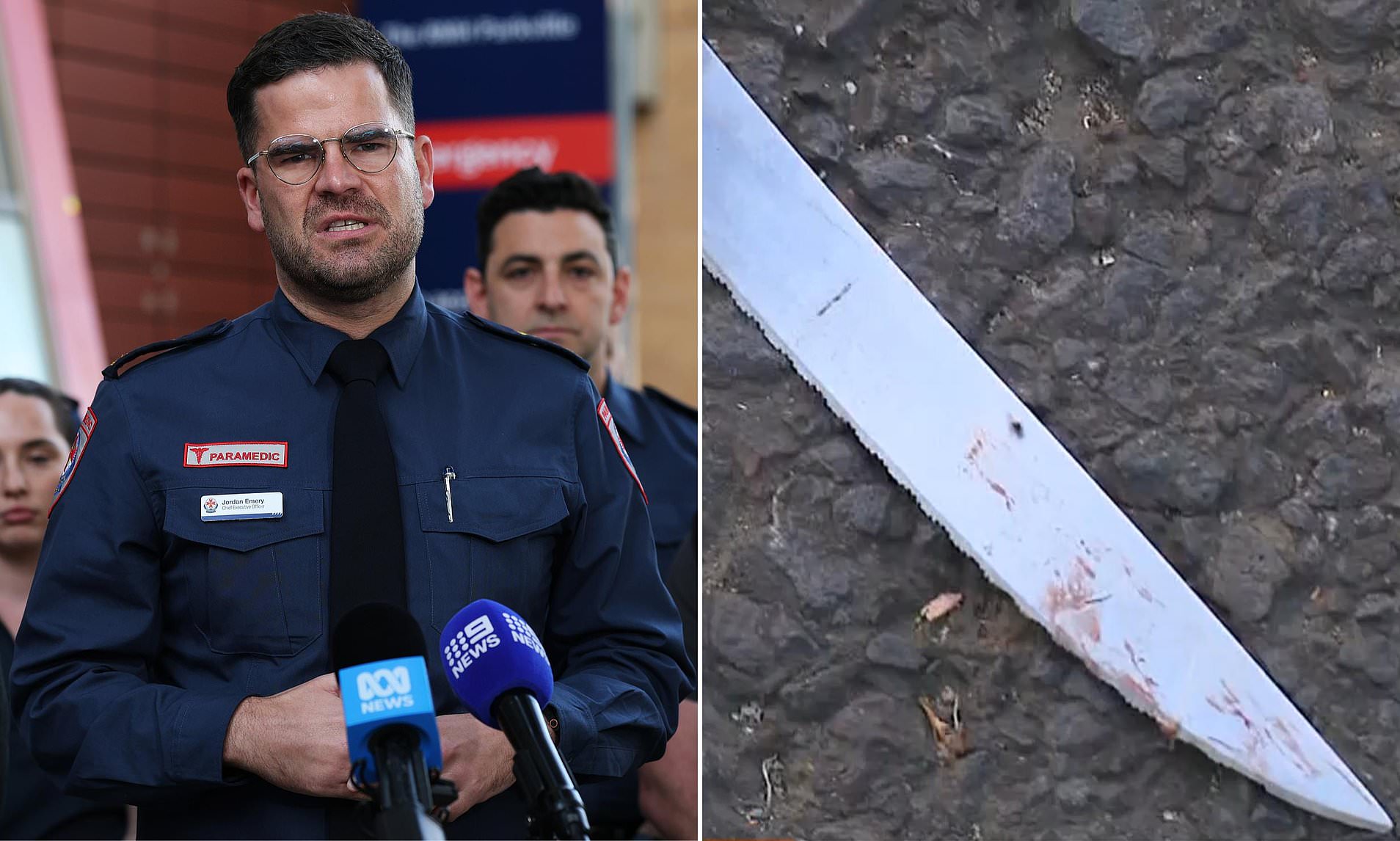 Major update after paramedic and new dad was allegedly stabbed in the ...