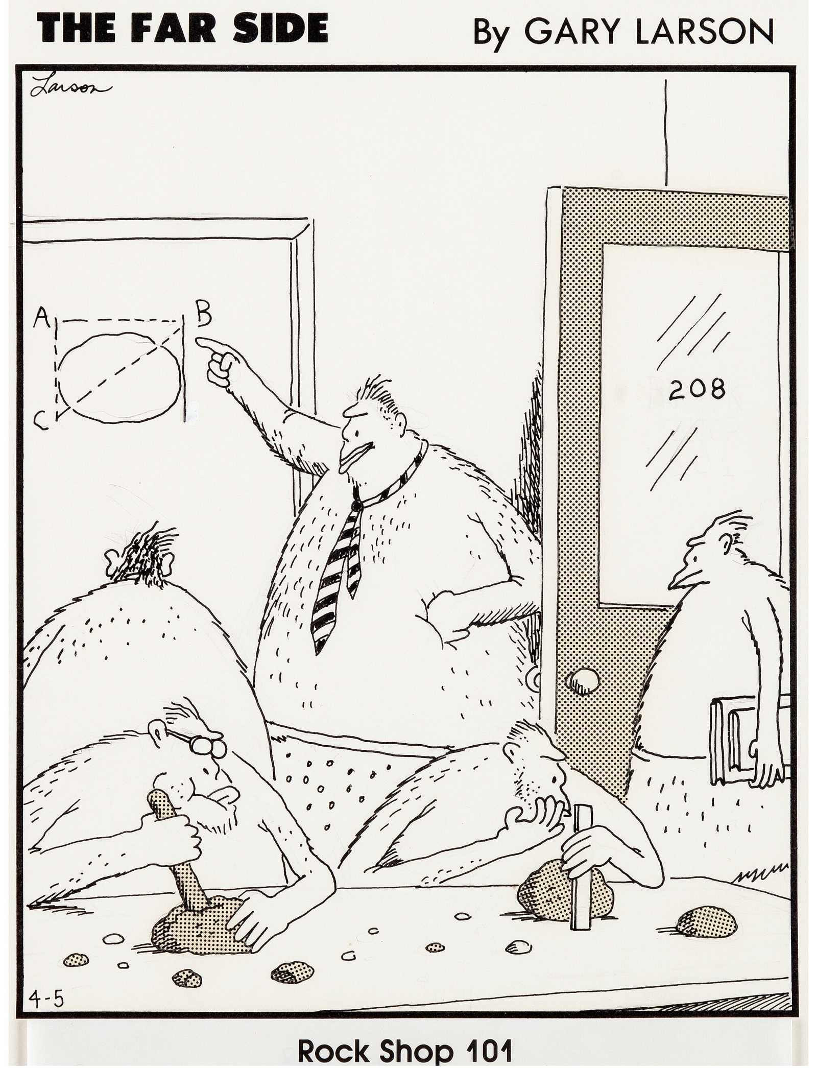 6 The Far Side Cavemen Rock Shop