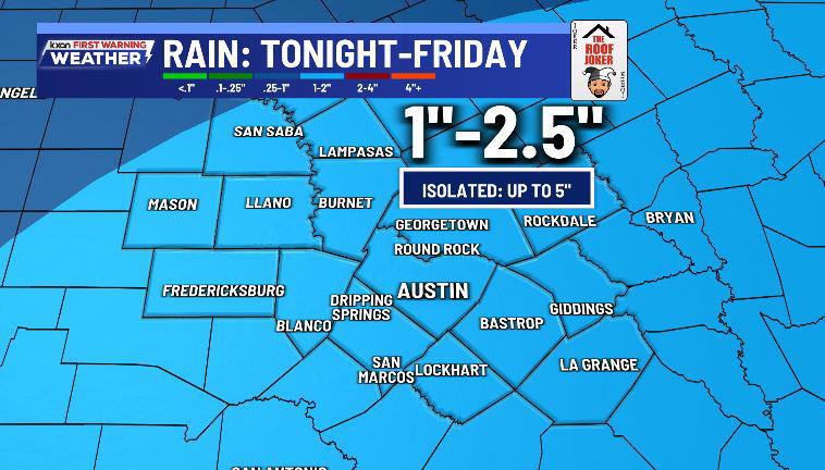 Flood watch through Friday with waves of heavy rain