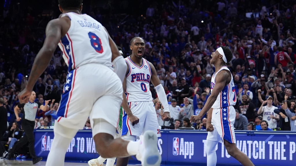 Maxey, George, Embiid lead Philadelphia 76ers past Boston Celtics to ...