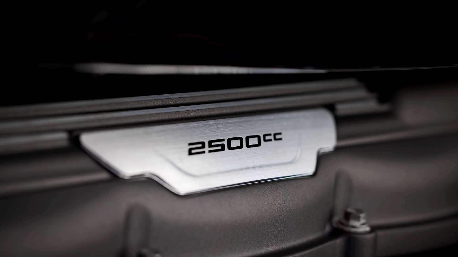 2025 Triumph Rocket 3 Storm GT Engine Plaque Closeup Shot