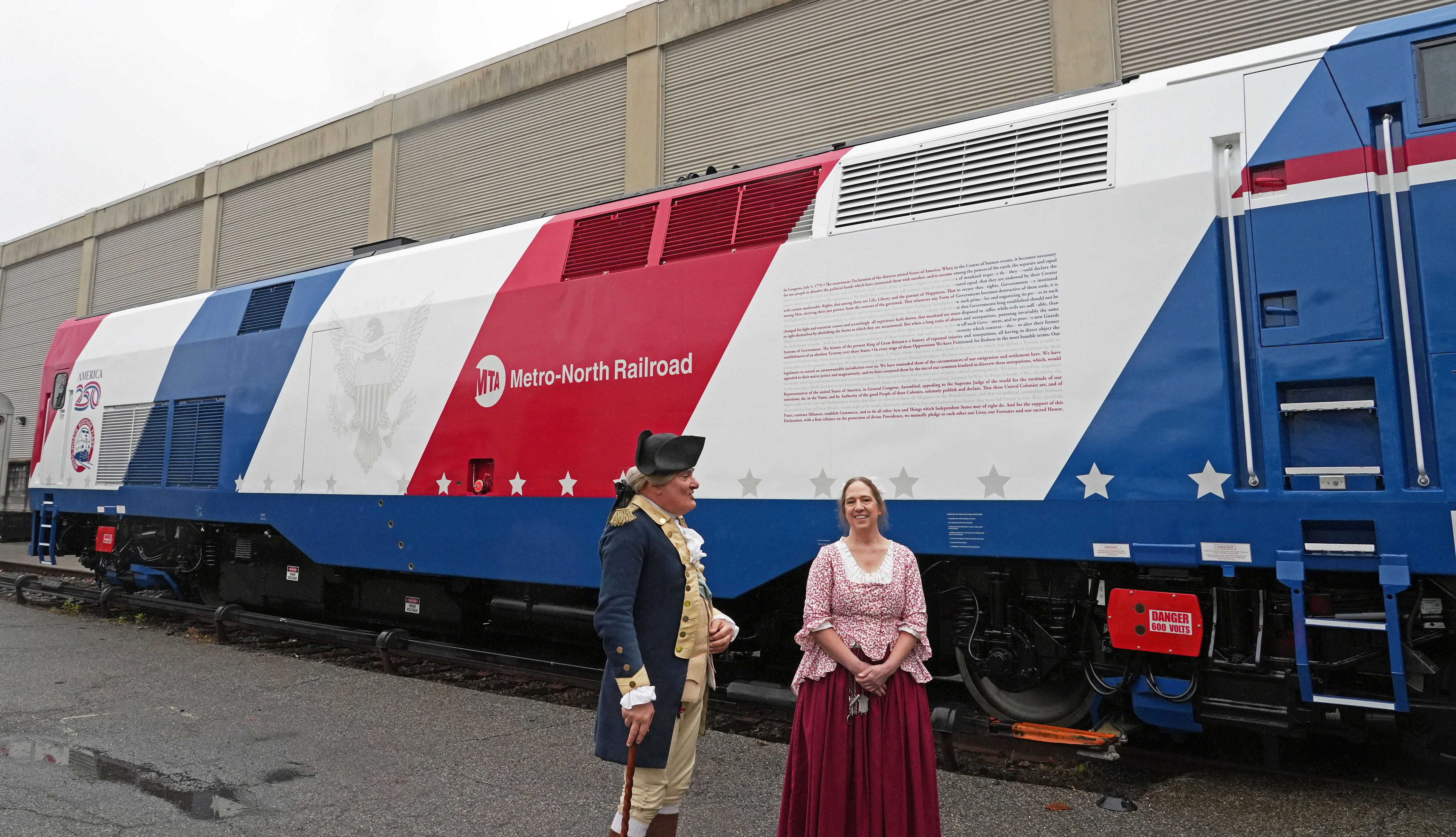 See Metro-North Railroad unveil America 250 locomotive rebrand