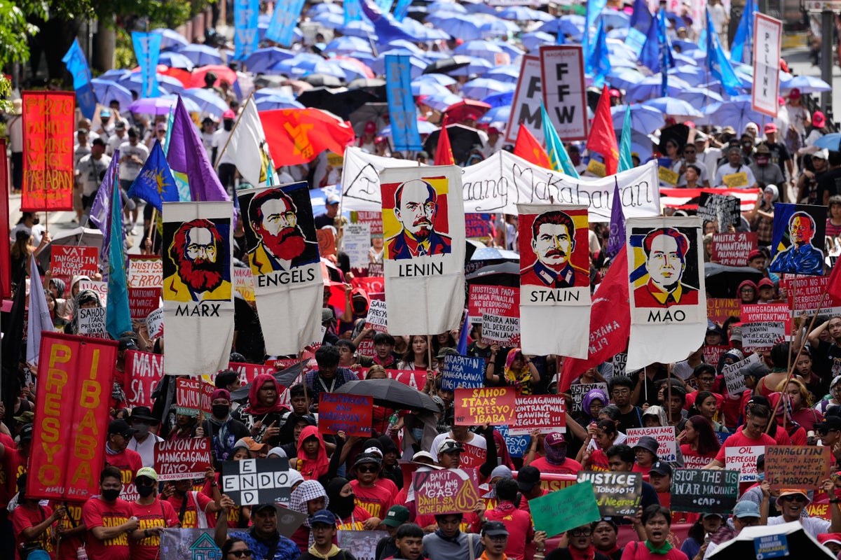 AP fotos: Trabajadores de todo el mundo se manifiestan el 1 de mayo