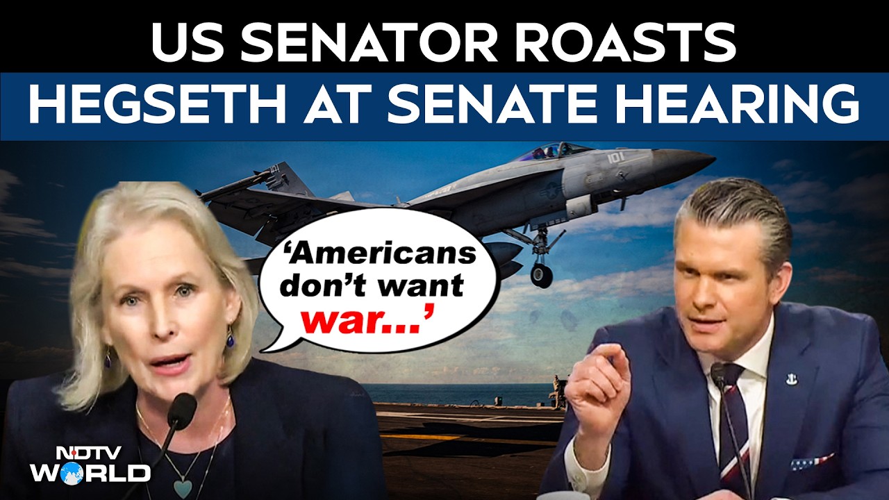 'Americans don't want war': US Senator Gillibrand roasts Pete Hegseth ...
