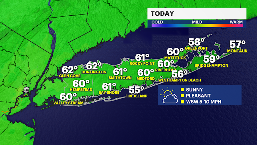 Fantastic Friday on Long Island, spotty weekend showers