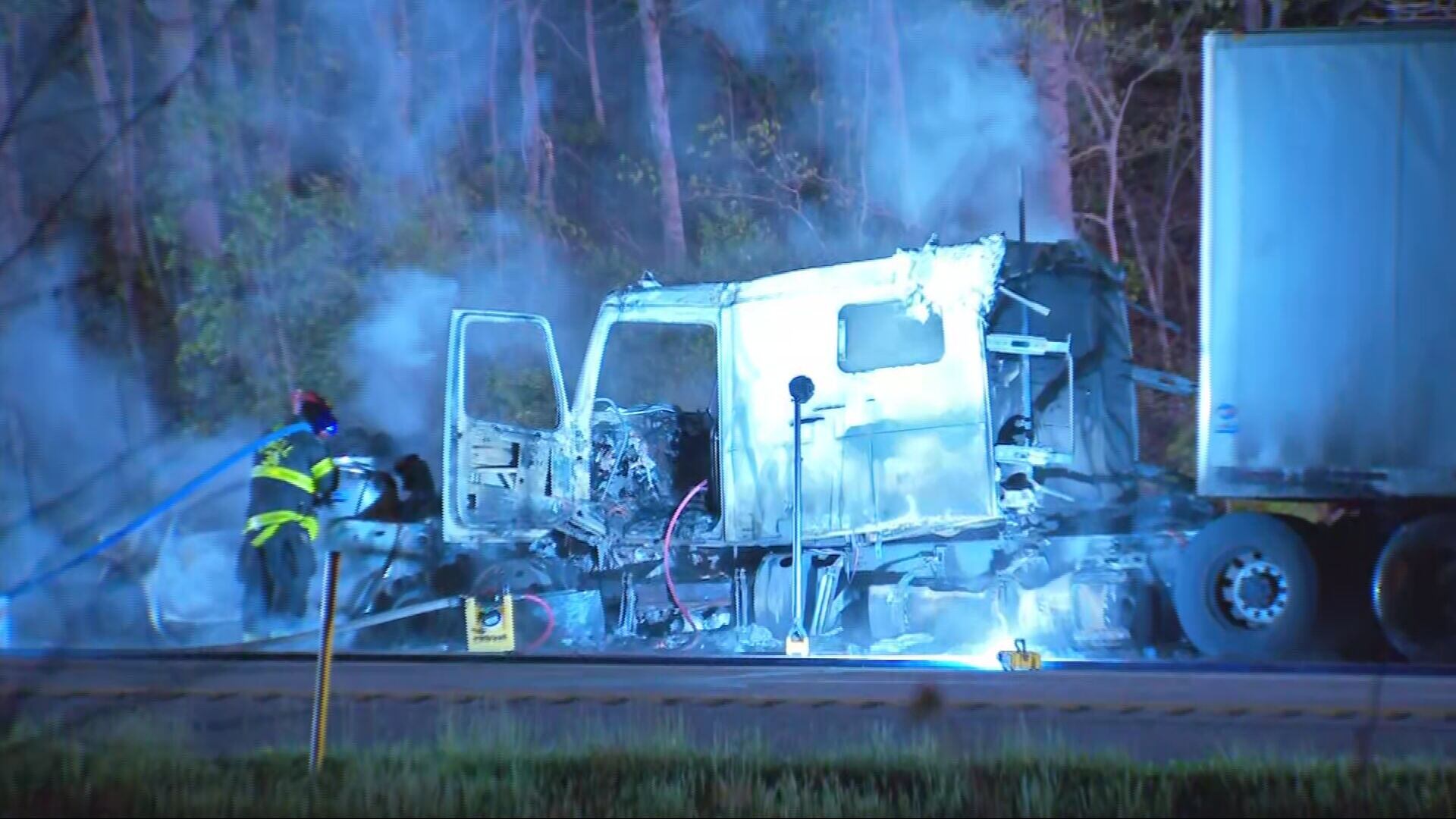 Fiery crash involving tractor-trailer on I-79 in Washington County ...