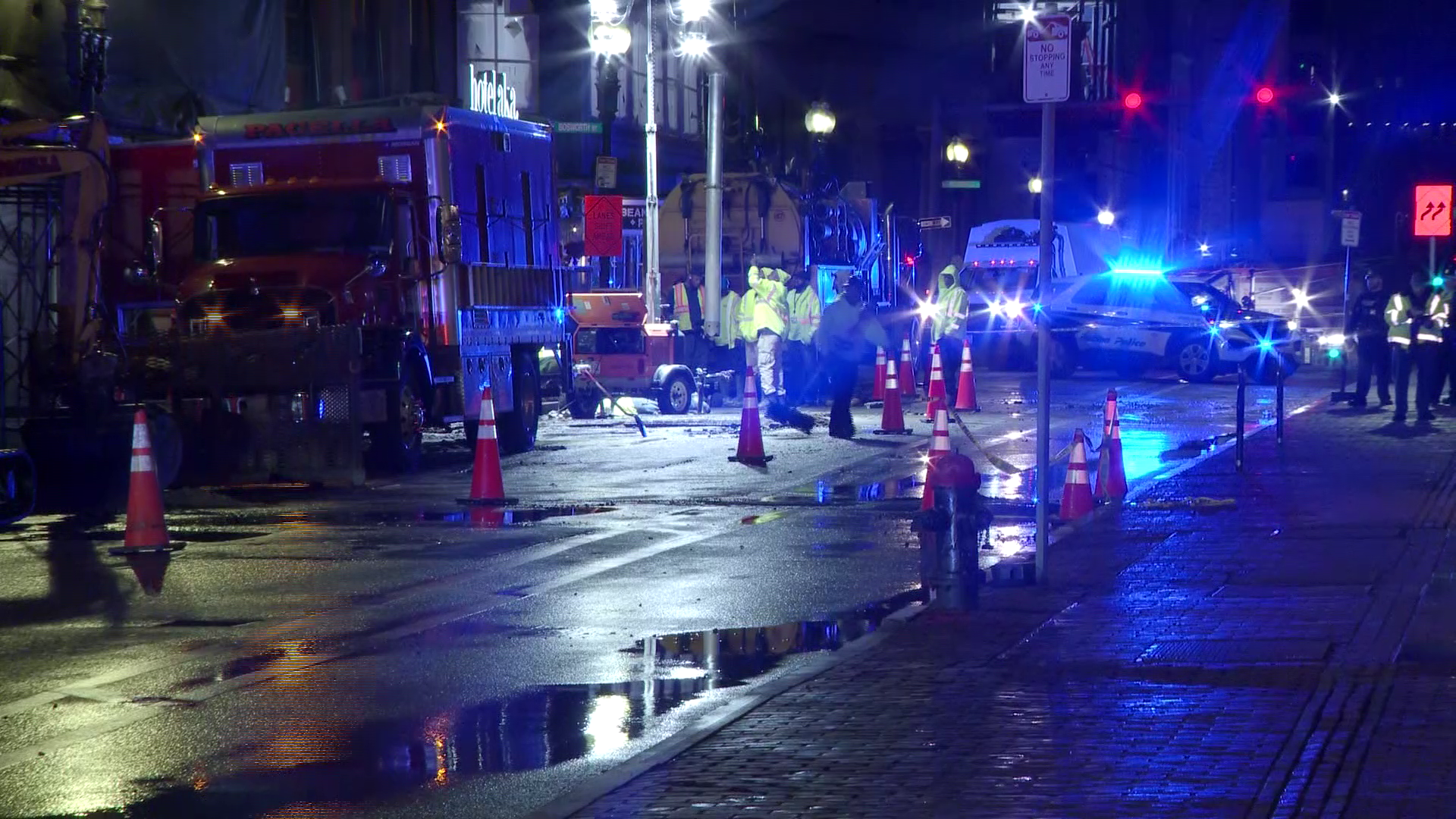 Water main break shuts down Tremont Street in Boston