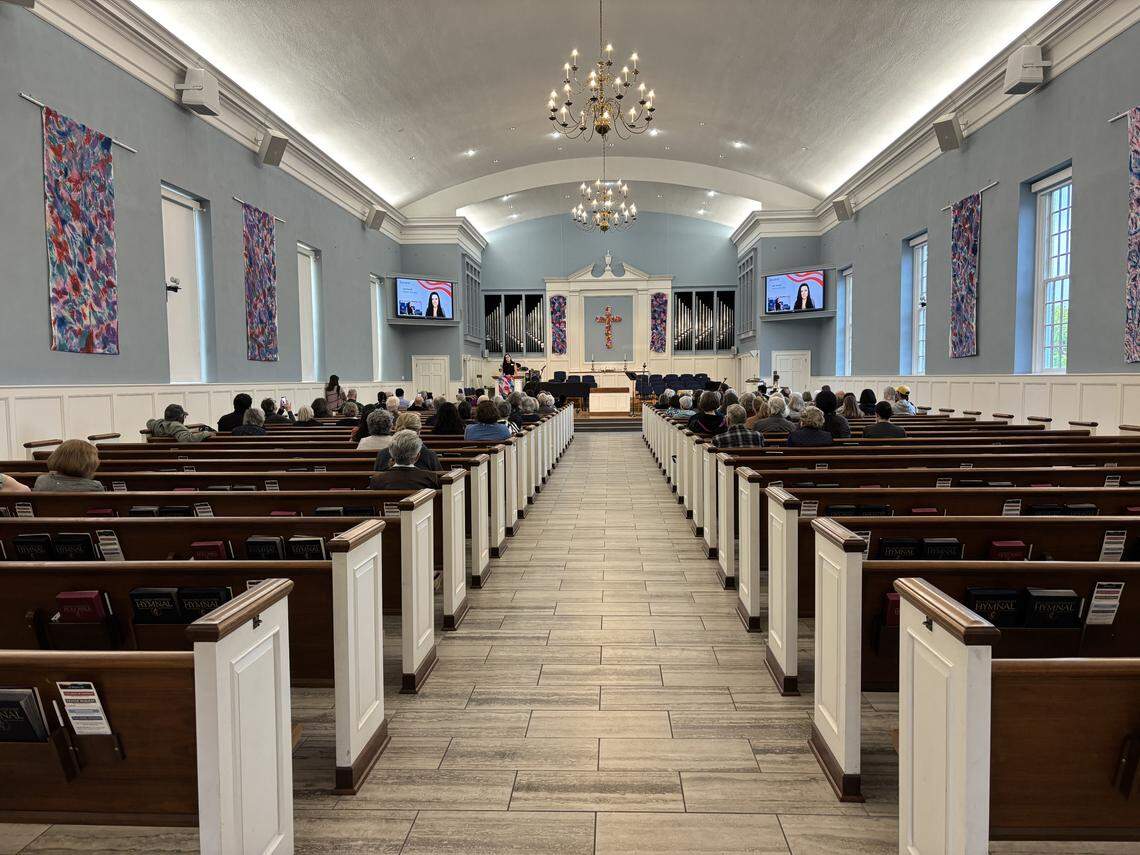 Faith groups rally for immigrants at Johnson County church. 