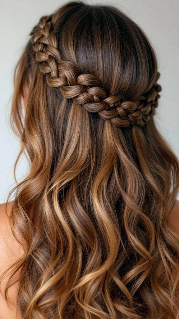 5 variasi tatanan rambut half up dengan kepang yang chic dan artsy