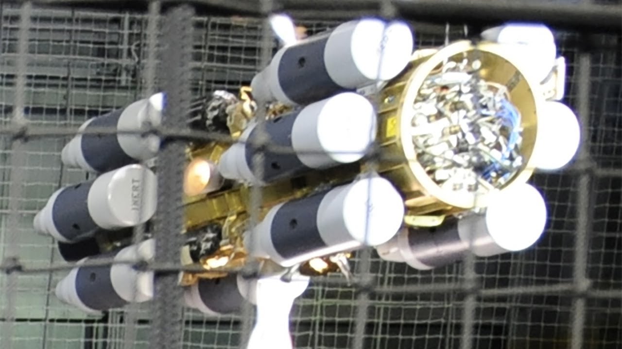 The floating combat remote dropped from space