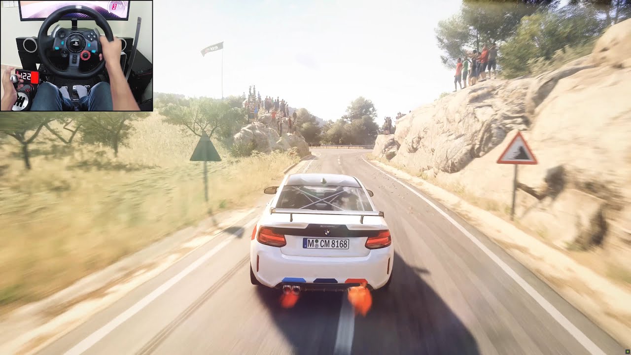 Sim racing experience with BMW M2 competition setup