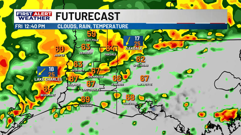 First alert forecast: Waves of heavy downpours at times, as cooler and ...