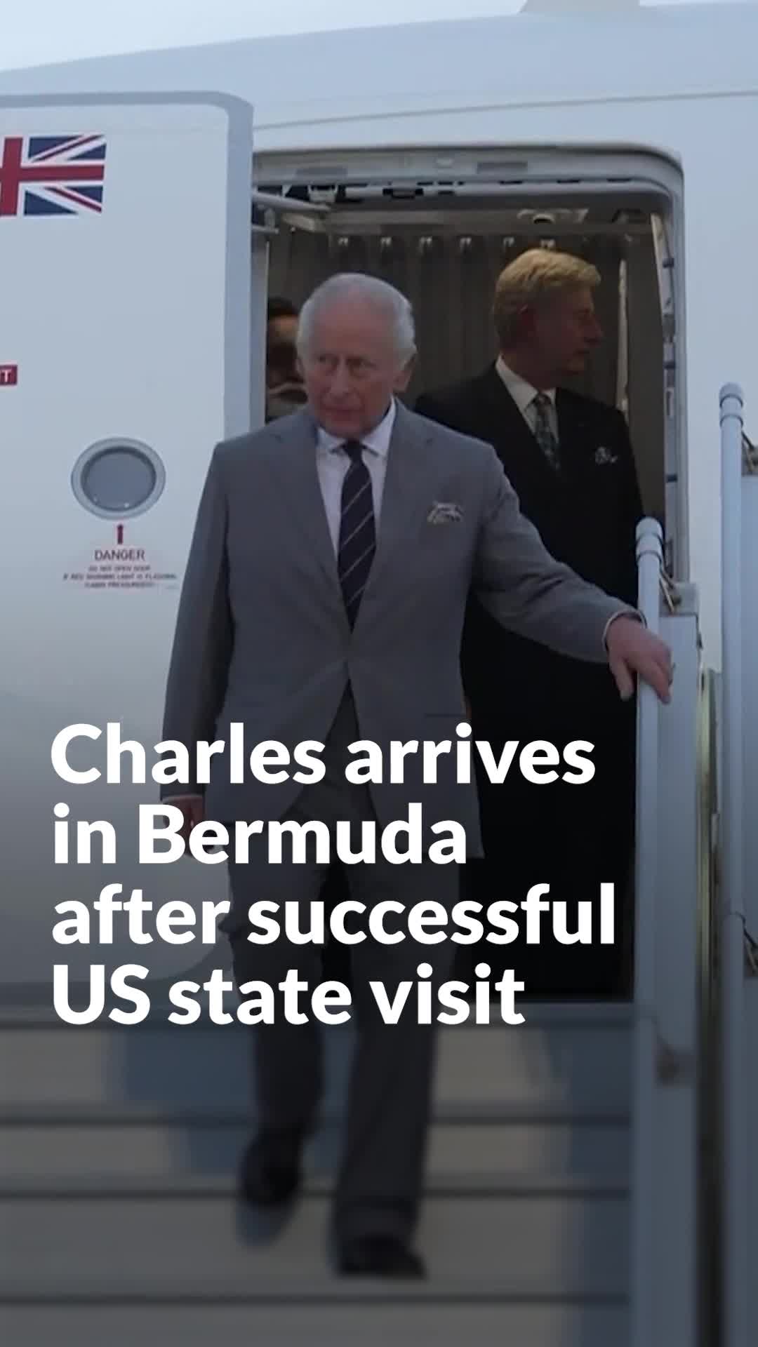 Charles arrives in Bermuda after successful US state visit