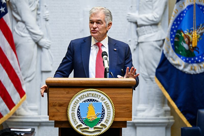 Agriculture Secretary Brooke Rollins announces new policy during National Agriculture Day event