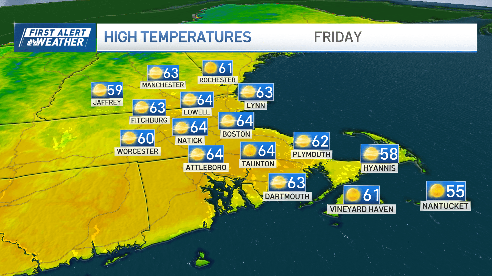 Splendid Friday with plenty of sun before rain and cooler temps return ...