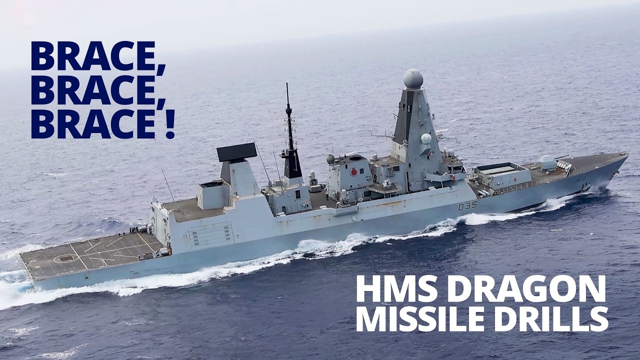 How missile drills unfold in real time – HMS Dragon ops room