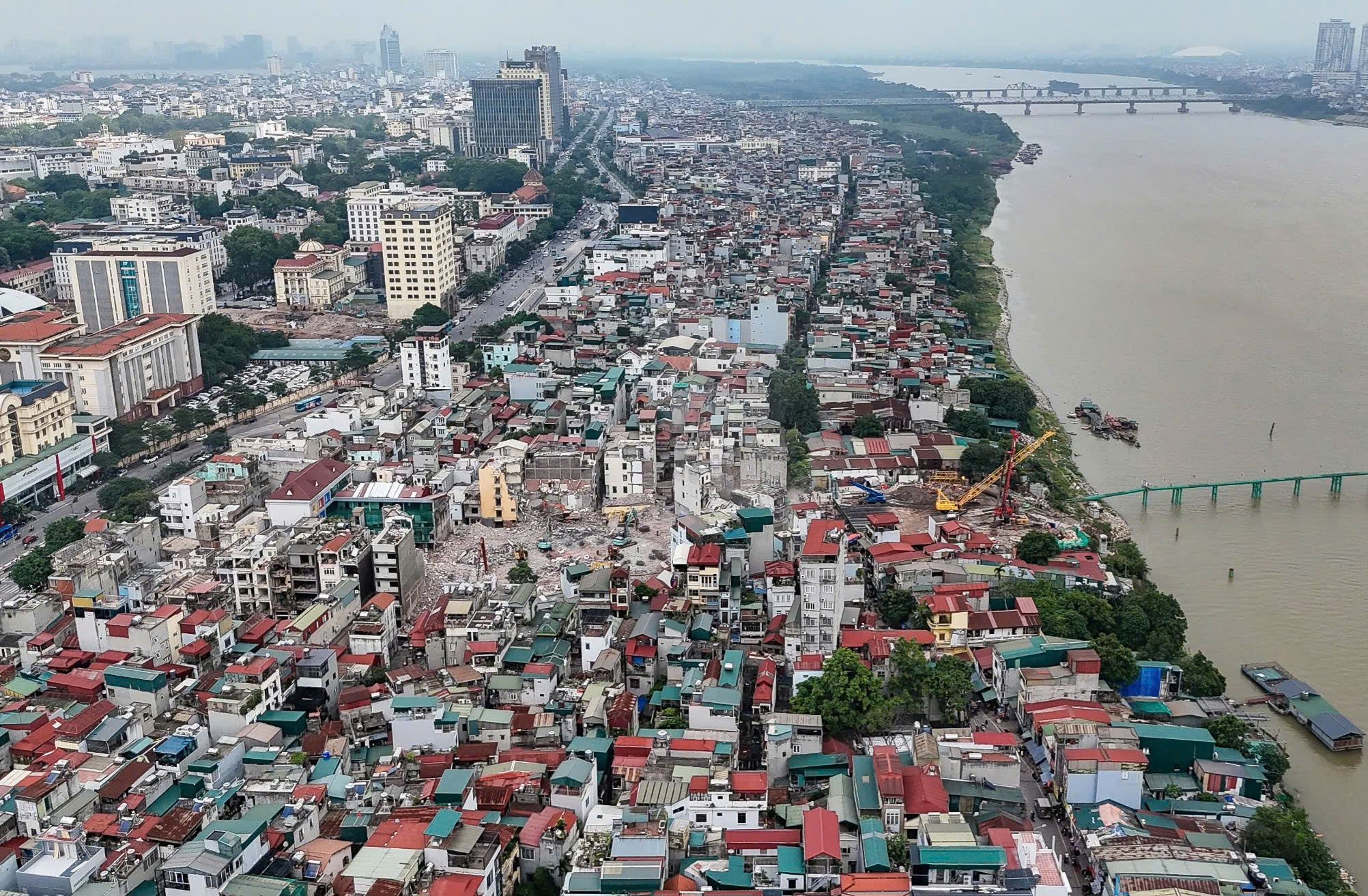 Hà Nội dự kiến quy hoạch lại toàn bộ khu dân cư ngoài đê sông Hồng