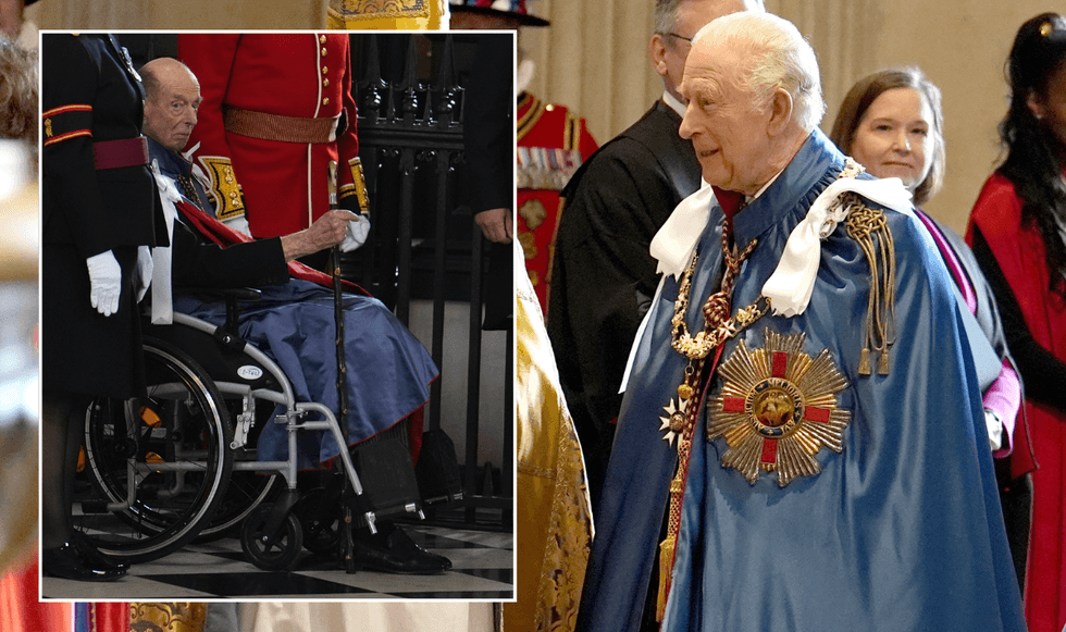 King joins forces with Duke of Kent, 90, at St Paul's Cathedral